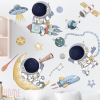 Cartoon Astronaut Print Wall Sticker