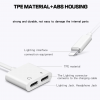Dual Lightning Charger Cable Adapter (Head Phone&Charger  iphone )