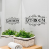 Bathroom Letter Print Door wall  Sticker