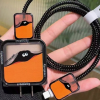 Set Of 5pcs Small Black Charcoal Charging Data Cable Protector Iphone