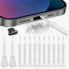 13PCS Mobile Phone Speaker Dust Removal Cleaner Tool & Silicone Dust Plug Type Iphone 