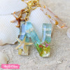 Resin Keychain-Letter N