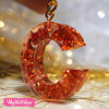 Resin Keychain-Letter C