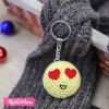 Crochet-Keychain-Love Emoji