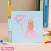 Set Of Mini Sketch&Gel Pen-Girl