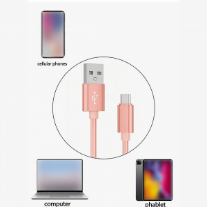 Woven Fast Charging Data Cable USB- Type C ( 2 m )
