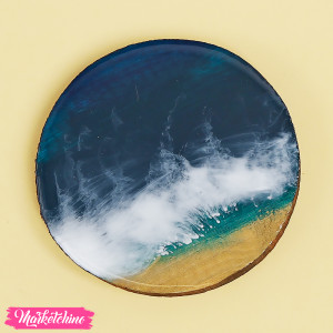 Resin Coaster-Sea ​​Waves 1