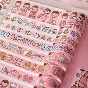 20rolls Cartoon Graphic Random Washi Tape