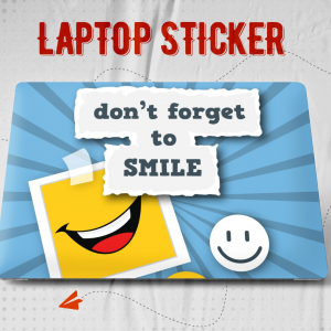   ستيكر ظهرلاب توب Dont Forget Smile 15.6 إنش