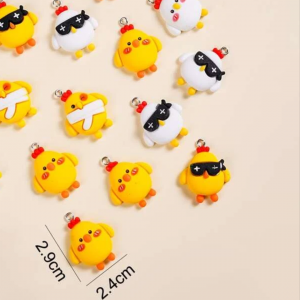  1 pc Cartoon Chicken DIY Pendant