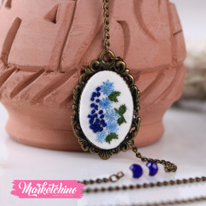 Necklace-Blue Flower