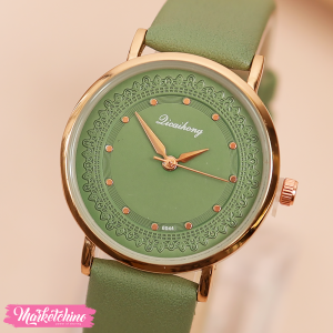 ساعة يد بناتي أخضر