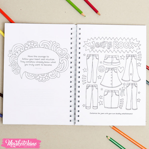 Coloring  Book For Adult -Fabulas Fashion 