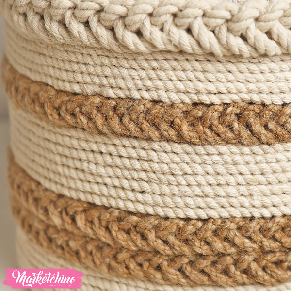 Crochet Basket -  Off White
