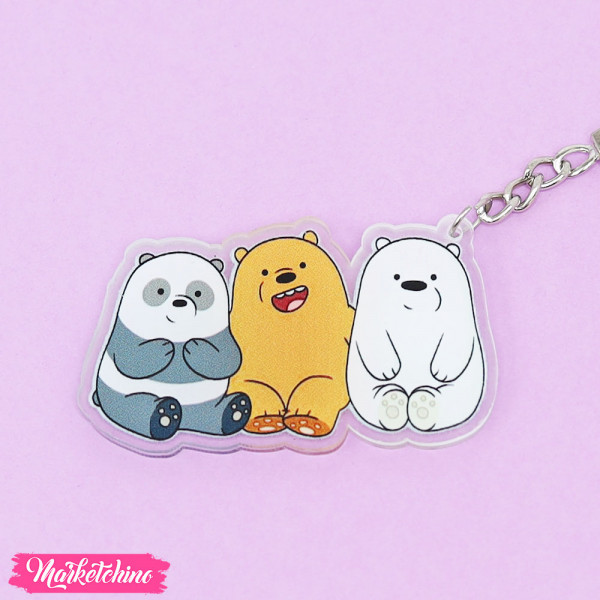 crylic Keychain - We Bare Bears