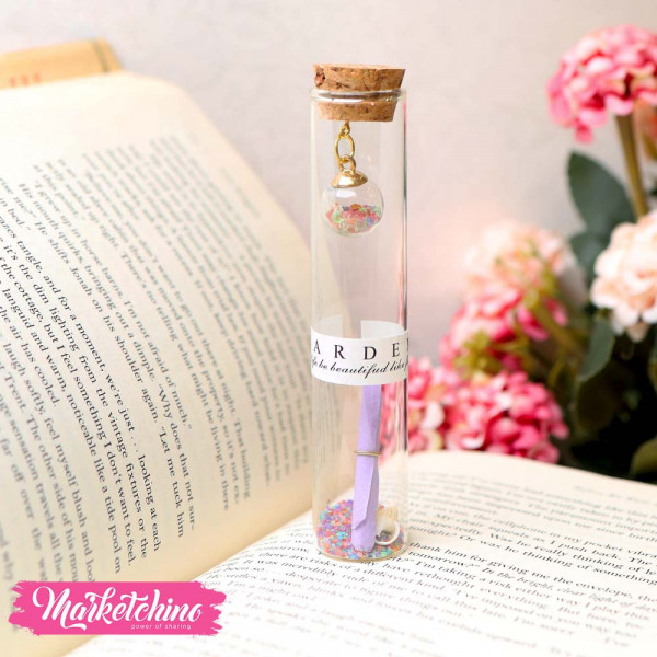 Letter Bottle-Sea Shell-Purple