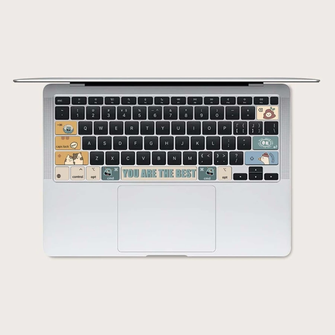1sheet Cartoon Graphic Keyboard Sticker Compatible With Macbook Air - Buy best Handmade Products in Egypt with best Prices | Marketchino 1sheet Cartoon Graphic Keyboard Sticker Compatible With Macbook Air - Buy best Handmade Products in Egypt with best Prices | Marketchino