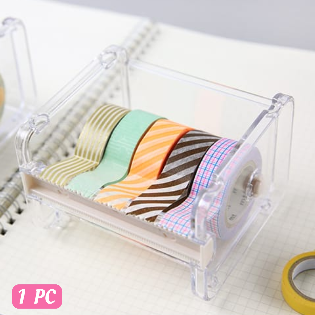 Mini paper washi tape dispenser holder Two sawtooth tapes cutter Office  organizer desk accessories School supplies